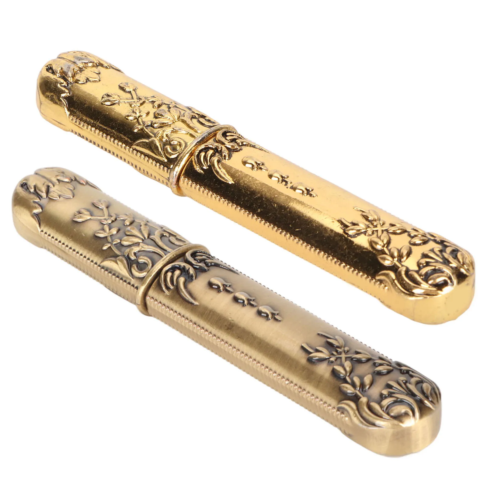 Vintage Needle Case Engraved Stereoscopic Pattern Stylish Sewing Needles Storage Tube Needle Holder DIY Sewing Tools Needle Case