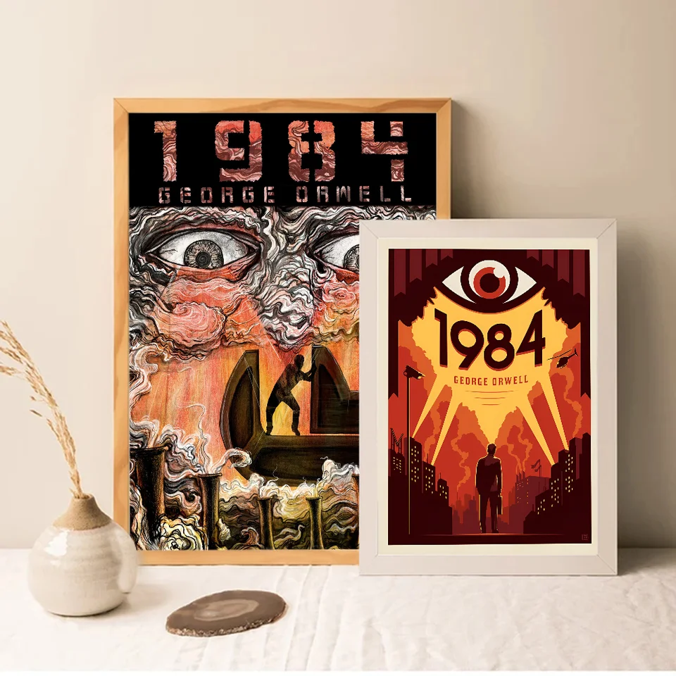 1984 George Orwell Movie Sticky Posters Retro Kraft Paper Sticker DIY Room  Bar Cafe Aesthetic Art Wall Painting - AliExpress, image size:960x960