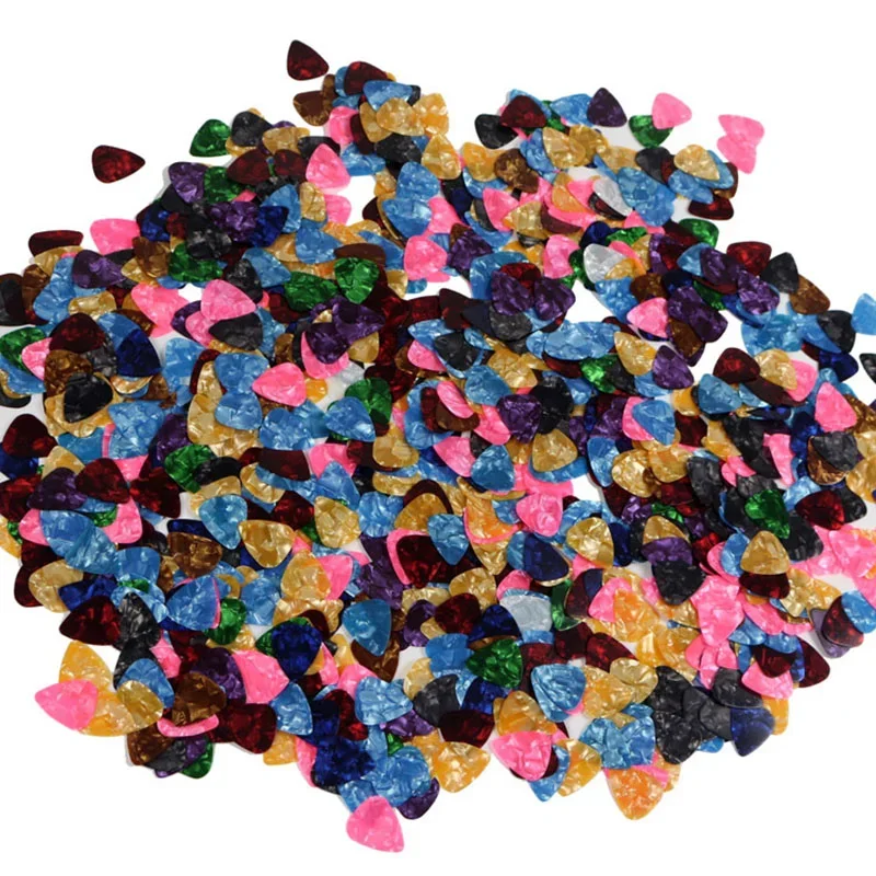 10PCS Guitar Picks Plectrum Mediator Celluloid Electric Smooth Guitar Picks Bass Acoustic Electric Accessories