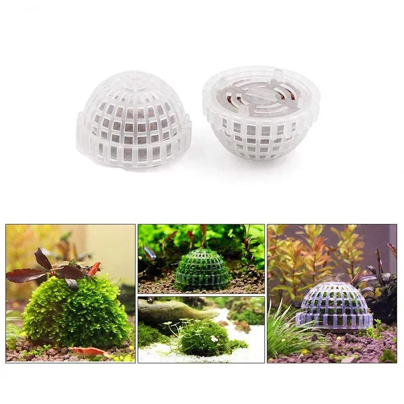 1PC Plastic Aquarium Moss Ball Filter Aquatic Pet Supplies Decorations For Shrimps Fish Tank Pet Products Fish Tank Decor