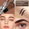 Square Brush Wild Eyebrow Painting Anti Smudging Eyebrow Tint Pencil 3D Dye Dip Eyebrow Enhancers Press Type Eyebrows Dye Pen 2