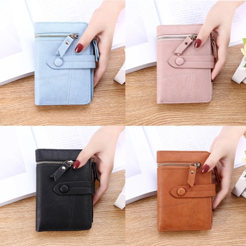 Women Short Wallet Multi Purpose Purses Hasp Credit Card Holder Coin