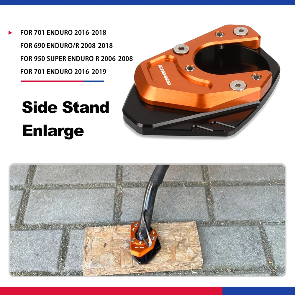 

Motorcycle Kickstand Plate Pad Side Stand Enlarge For 690 Enduro/R 2008-2018 For Husqvarna 701 Enduro 2016-19 950 Super Enduro R