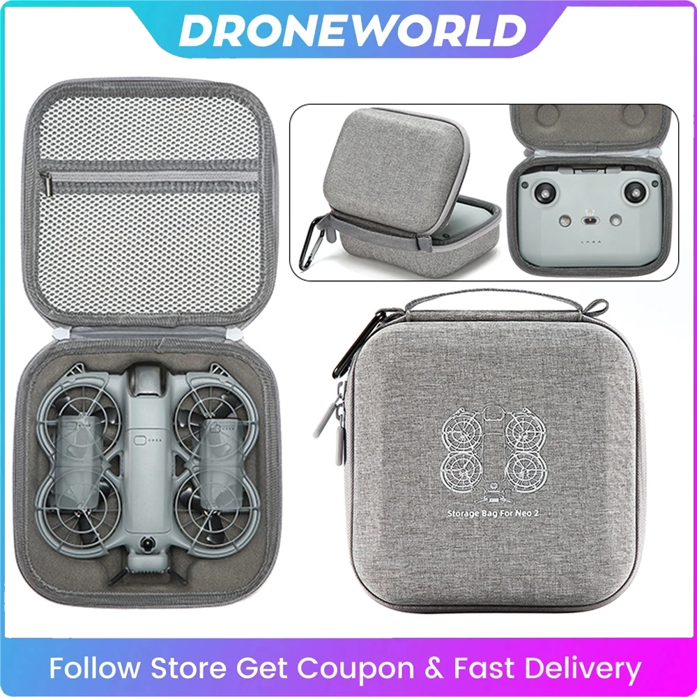 Estuche de transporte antichoque para DJI NEO 2 Fly More, bolsa de almacenamiento para dron