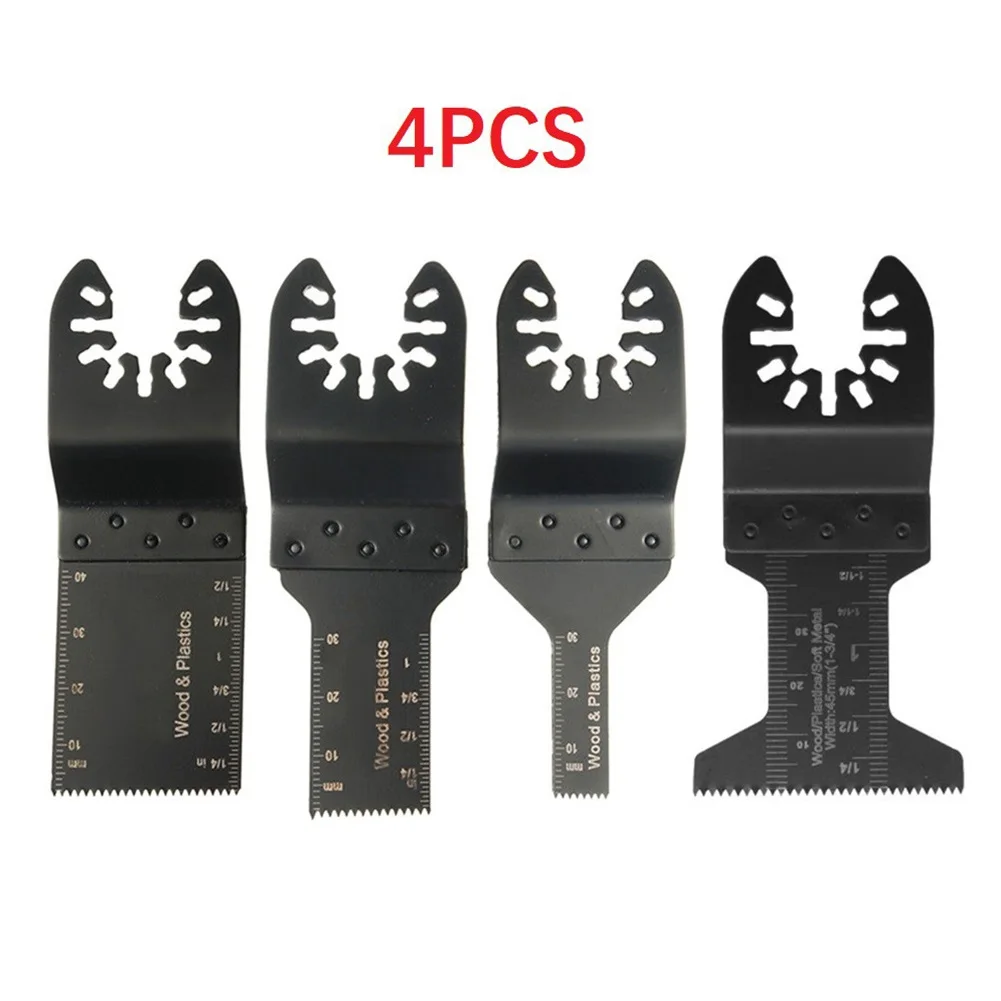 

4Pcs Multifunctional HCS Saw Blades Oscillating Multi-Tool Saw Blade For Renovator Power Cutting Soft Metal/Wood/Plastic