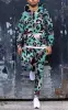 3D Leopard Print Men's Hoodie Pants 2-Piece Outfits Autumn/Winter Men's/Women's Hooded Sweatshirt Sets Oversized Tracksuit Suits 5