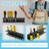 Screwdriver Wrench Organizer Rack Wall Mounted Pliers Holder Tool Storage Rack 14/23 Holes For Workshop Garage 4