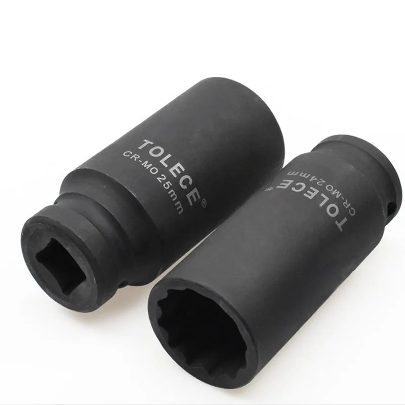 Impact Pneumatic Socket Torx Head 1/2" Drive Metric Metric Air 12 Point Socket Wrench Head Car Auto Truck Wrench Repair Too 4