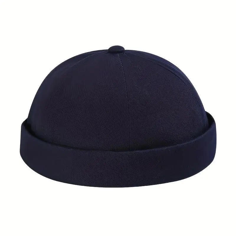 Bonés sem abas, chapéu vintage, gorros da moda, algodão, ajustável, unissex, masculino, feminino, hip hop, boné versátil de pele de melão_voghion.com