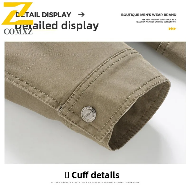 EIAO Men's Anti-Wrinkle Windbreaker  Spring Season Lightweight Business-Casual Coat Easy-Care Feature Washable Work Jackets 2025