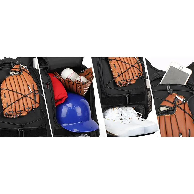 Baseball Bag Youth Boys Baseball Bag Baseball Backpack With Shoe Compartment Large Capacity Youth Baseball Backpack Baseball Bat