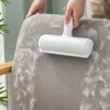 Pet hair remover for cats and dogs reusable self-cleaning cotton plush roller set suitable for beds sofas carpets cat beds 2