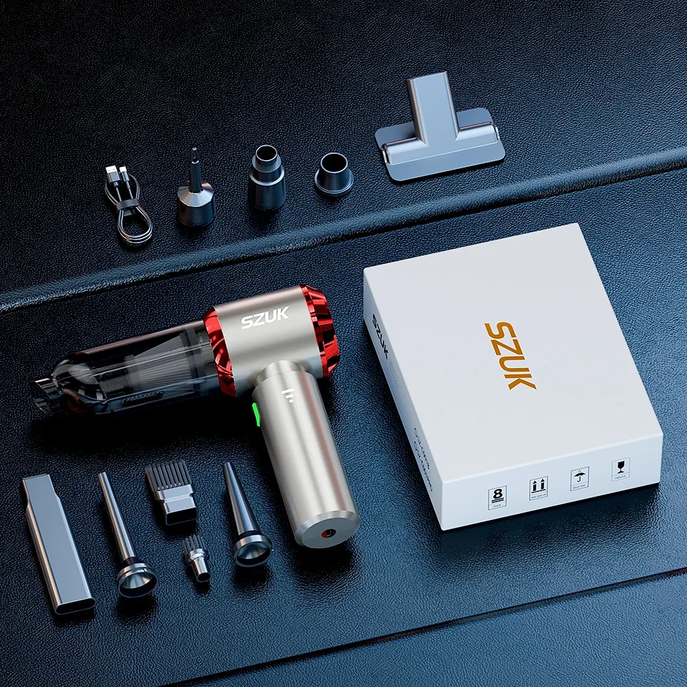 High-Power Portable Handheld Wireless Car Vacuum Cleaner - Strong Suction Mini Cleaning Machine