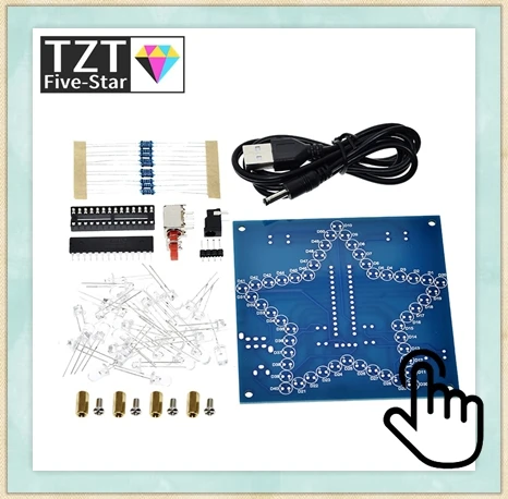 Diy Elektronik Kit LED Gyro DIY Schweißen Kit Rotierende Laterne Inline Komponenten Diy Elektronische Sodierung Projekt (Keine Batterie) – Detail 2