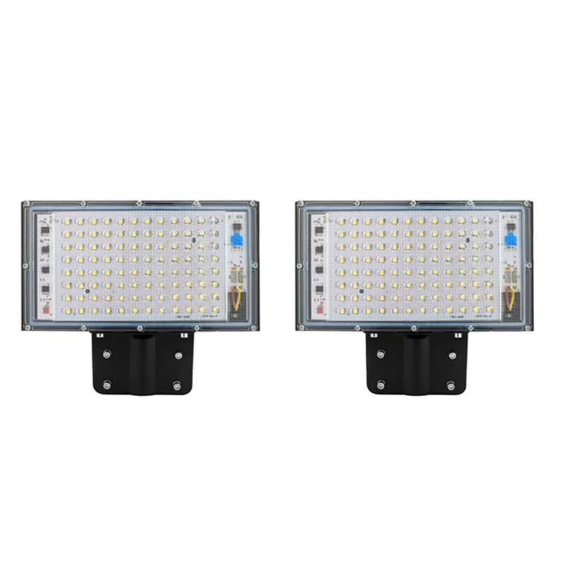 

2X 100W LED Street Light AC 220V-240V Outdoor Floodlight Spotlight IP65 Wall Light Garden Road Street Cold White