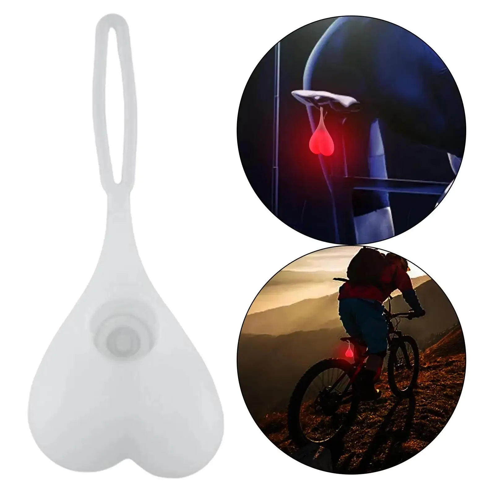 Mountain Bike Bicycle Egg Light Night Riding Creative Tail Light Riding Equipment Bicycle Accessories Warning Personality