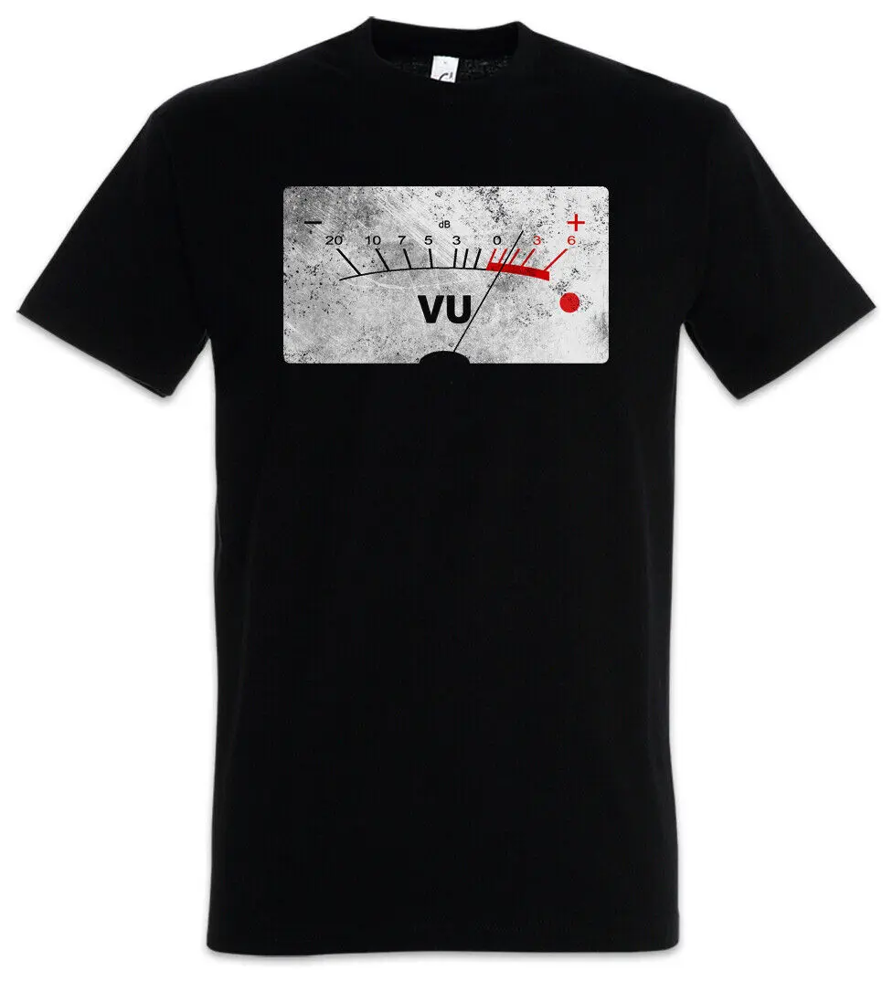 Vu Volume Units Meter Ii T-Shirt Decibel Music Bass Tape Record Vinyl Stereo