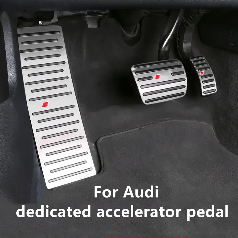 Audi A1 A3 A4 A4L A5 A6 A6L A7 A8 Q3 Q5 Q7 Q8 TT S-라인 스타일 인테리어 수정 액셀 브레이크 레스트 페달 장식