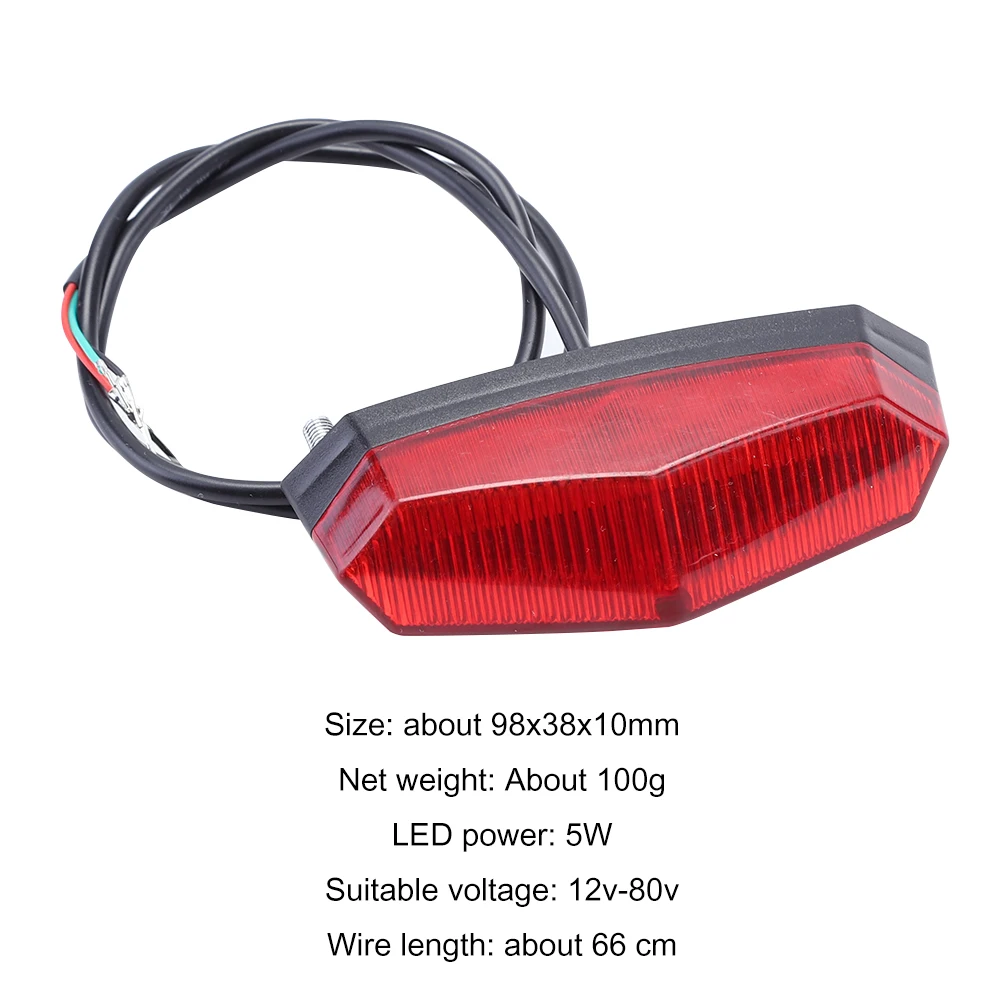 Electric Bike Taillights LED Safety Warning Rear Lamp Warning Taillights Electric Bike Modification Accessories