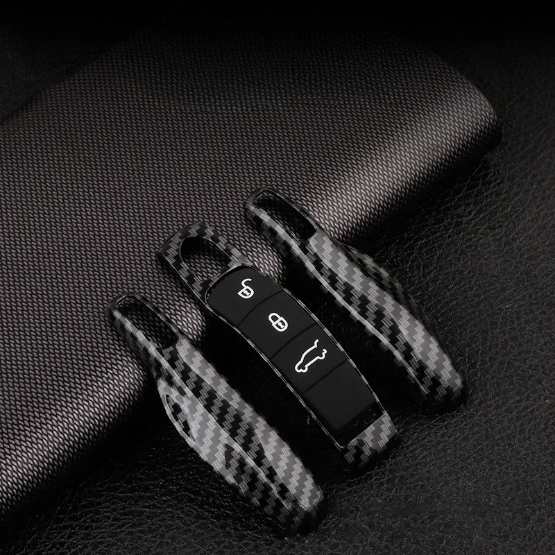 Smart Remote Key Case Fob Covers Set Shell for Porsche Panamera Spyder Carrera Macan Boxster Cayman Cayenne 911 970 981 991