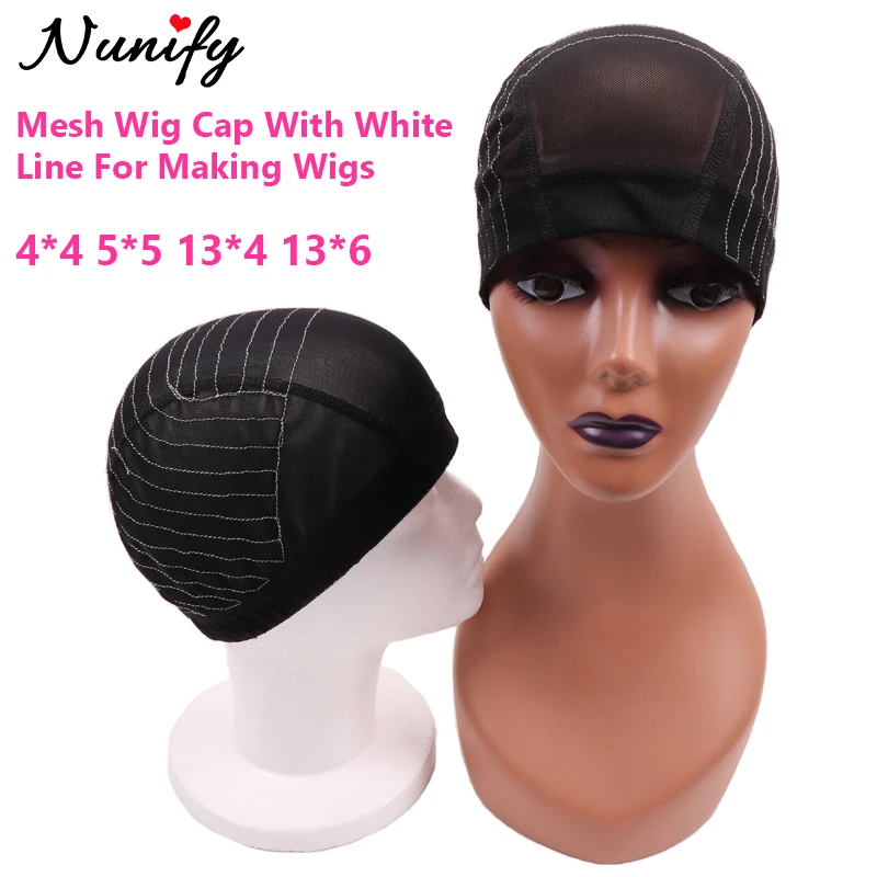 Nunify New Dome Mesh Wig Net Cap Weaving Caps For Wig Making S/M/L Size  Hair Cap For Making Wigs U Part Mono Lace Cap 1Pcs/Lot