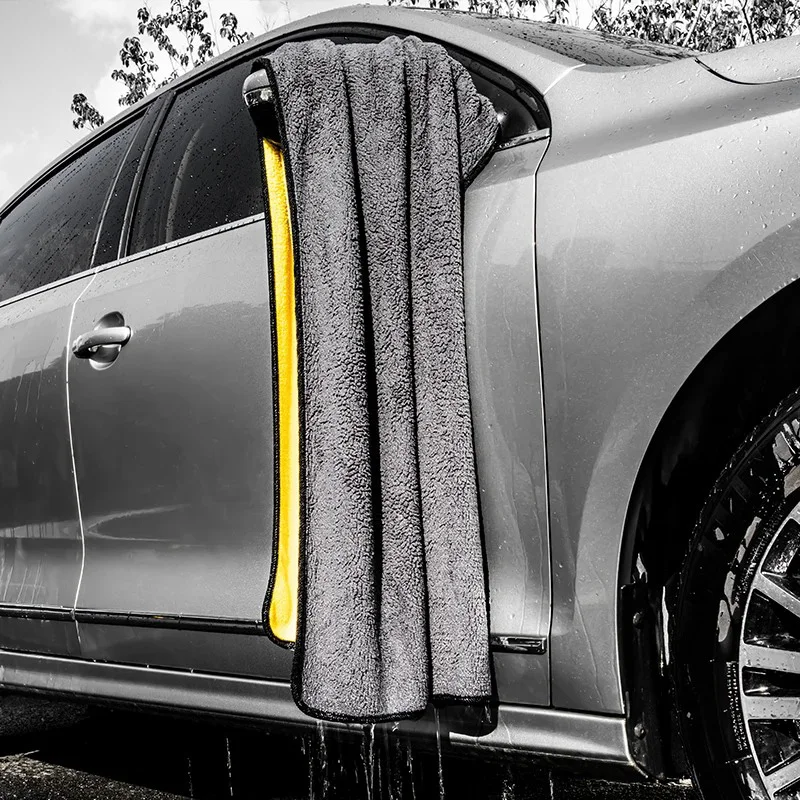 1 OR 3Pcs Car Wash Microfiber Towel 160x60CM Car Cleaning Drying Cloth Hemming Car Care Cloth Detailing Car Wash Towel 4