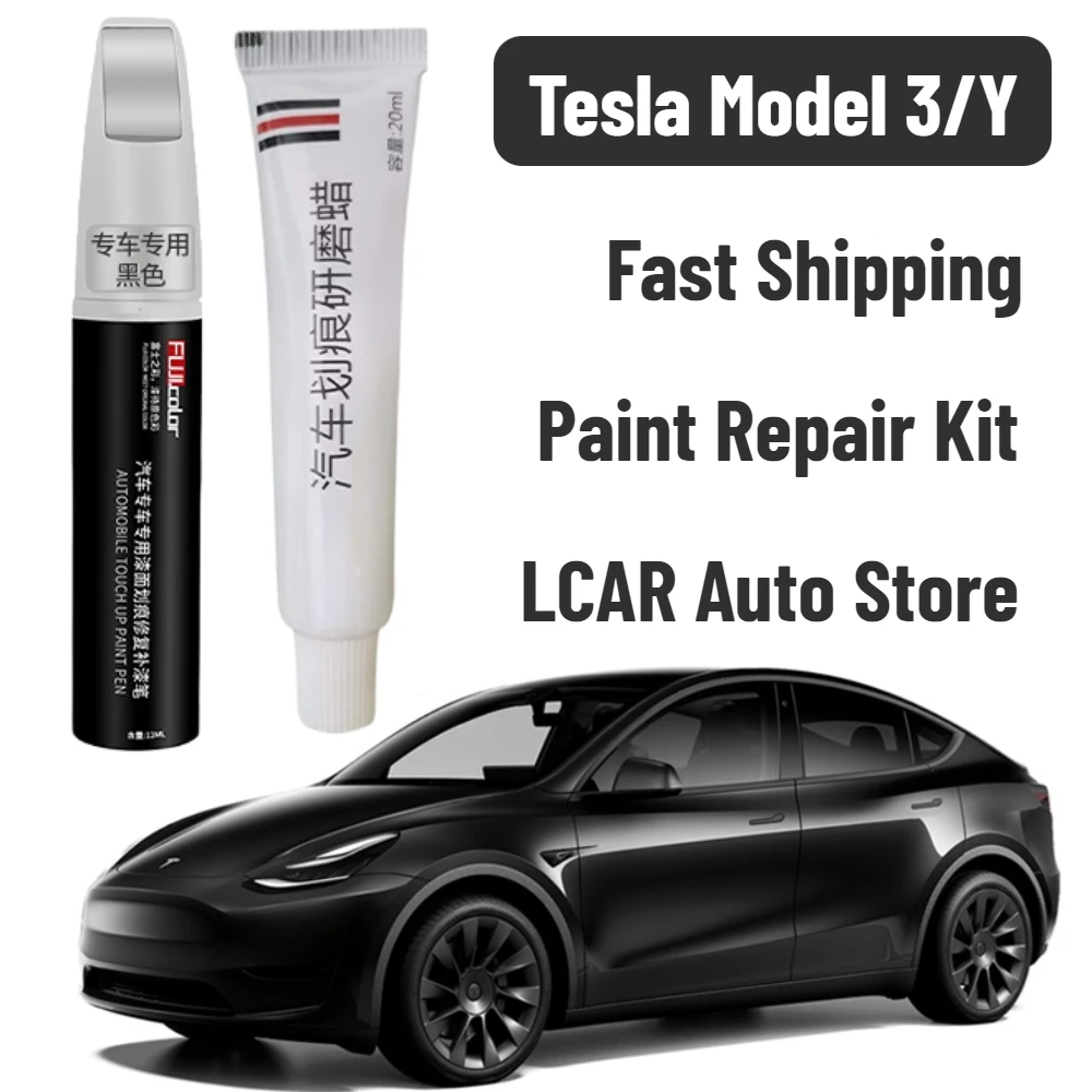 

For Tesla Paint Repair Pen Kit Scratch Wheel Scratch Remover Model 3 Y X S Automotive Paint Fixer White Black Silver Red Blue