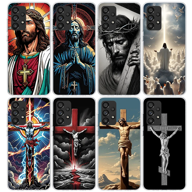 Christian Cross Design Phone Case - Elegant and Protective