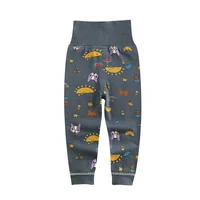 Baby Girls Boys Pants Toddler Bottoming Leggings Children Cotton Cartoon Trousers High Waist 2024 Autumn Newborn Kids Clothing 4
