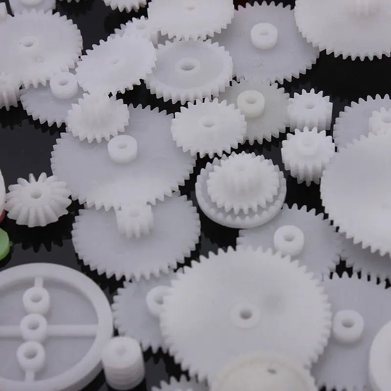75pcs Type PC Crown Gear Single Double Reduction Worm Wheel Up Small Parts DIY Gear For Robot Smart car spindle gear crown gear