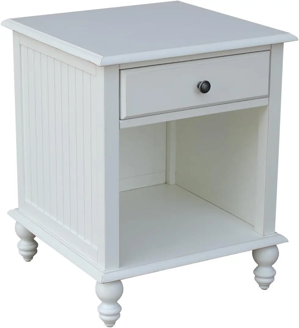 

International Concepts Cottage End Table, Beach White
