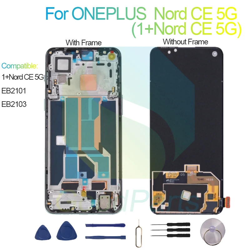 Blackberry Android Display LCD Per OnePlus Nord CE 5G - Ricambio Touch Screen INCELL, BRAYGOS, Nuovo, Nero Touch Screen Lcd Ricambio