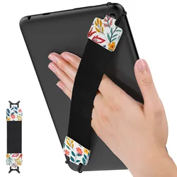 Adjustable High - Elasticity Tablet Hand Strap with Finger Grip Holder (Flowers)