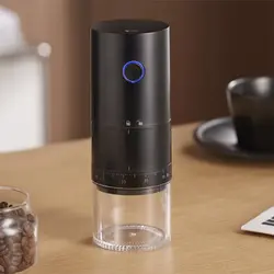 Portable Electric Coffee Grinder with Professional Ceramic Grinding Core and TYPE-C USB Charging - New Upgrade (995 Black)