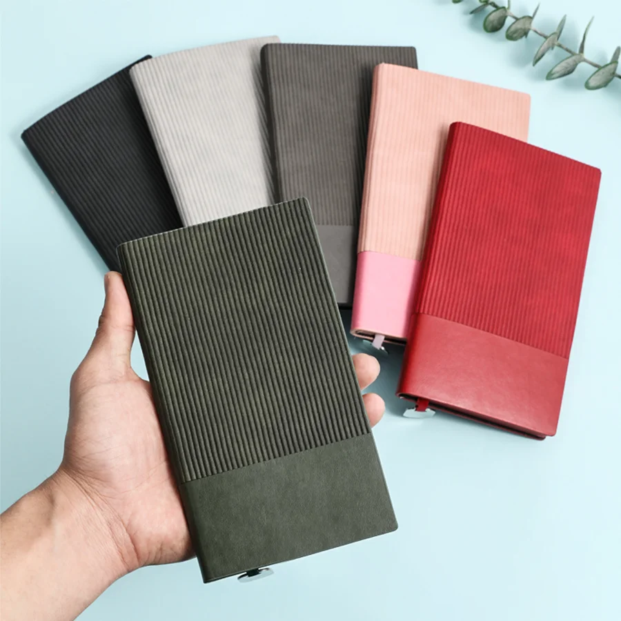 Portable A5 Notebook – Durable Design with Vertical Ruled Pages for Efficient Note-Taking