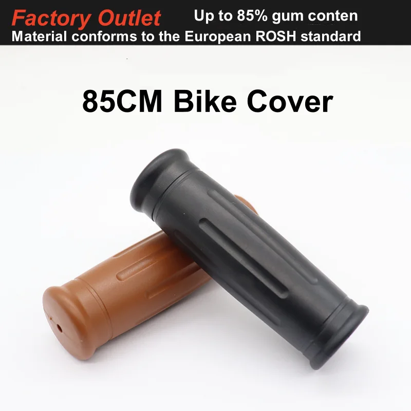 Handle Set Rubber Bicycle Grips Bike 85mm Soft Handlebar Cover For Road Bike/Fixed Gear Bike Black Brown