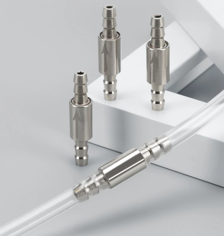 2 stücke Aquarium CO2 Rückschlagventil Edelstahl Kohlendioxid Diffusor Anti Rückkehr Wasser Gas Ausrüstung Aquarium Zubehör – Detail 6