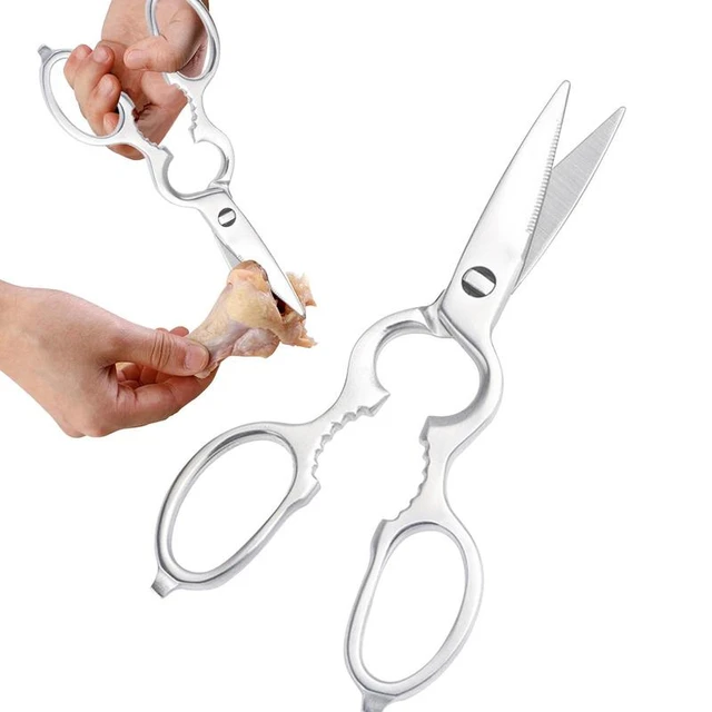 Heavy Duty Kitchen Scissors, Sharp Cooking Scissors Stainless Steel Poultry  Shears with Safety Lock and Anti-Slip Handle - AliExpress