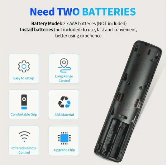 Universal Remote Control for TCL TVs - Model RC802V JUR6 (No Voice Feature)
