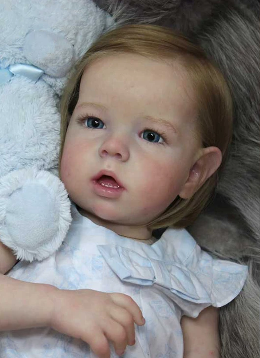 

22inch Reborn Doll Kit Liam Soft Touch 3D Skin with Visible Veins High Quality Art Doll