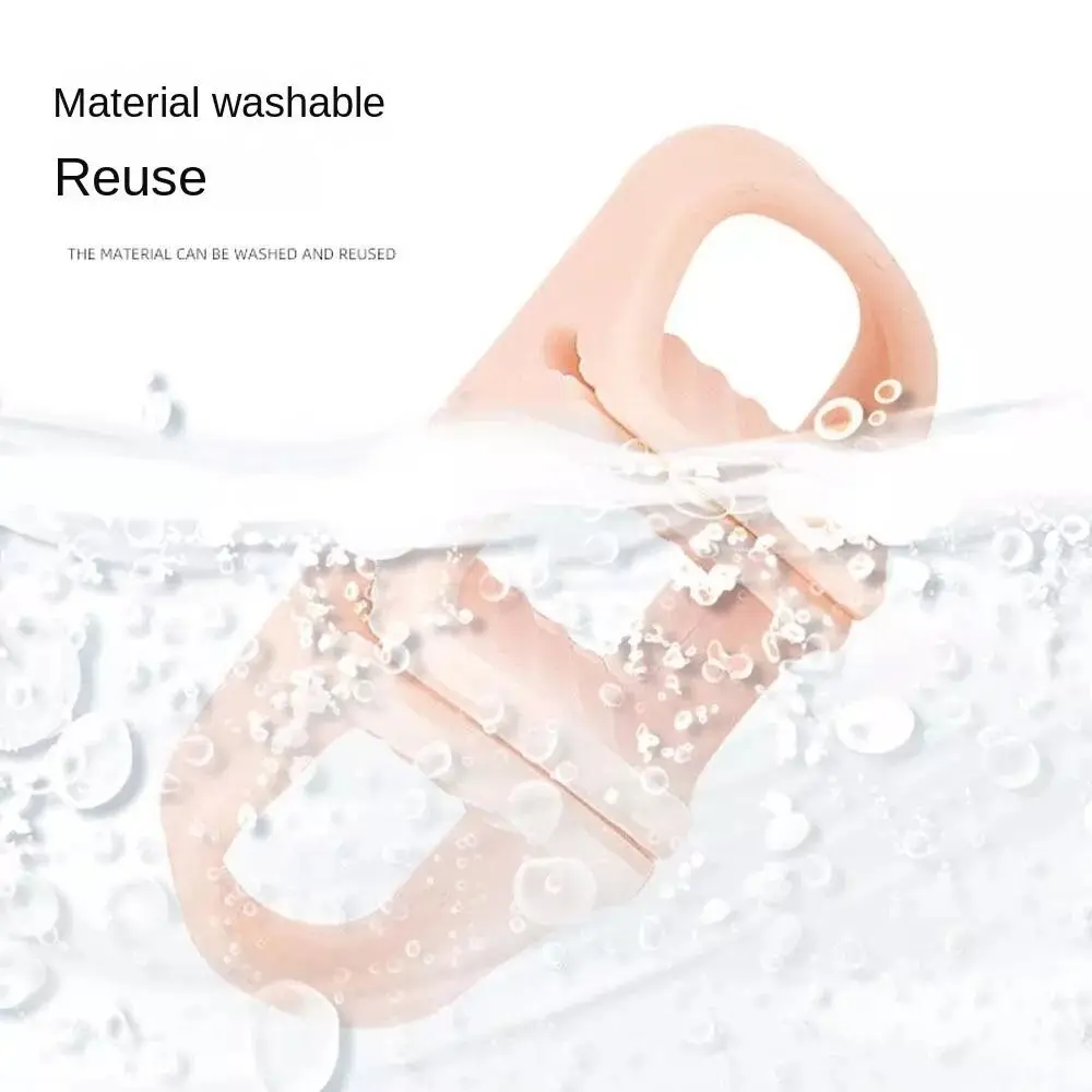 New Portable Valgus Corrector Washable Reusable Three Hole Toe Separators Manicure Pedicure Elastic Toe Separator Straightener