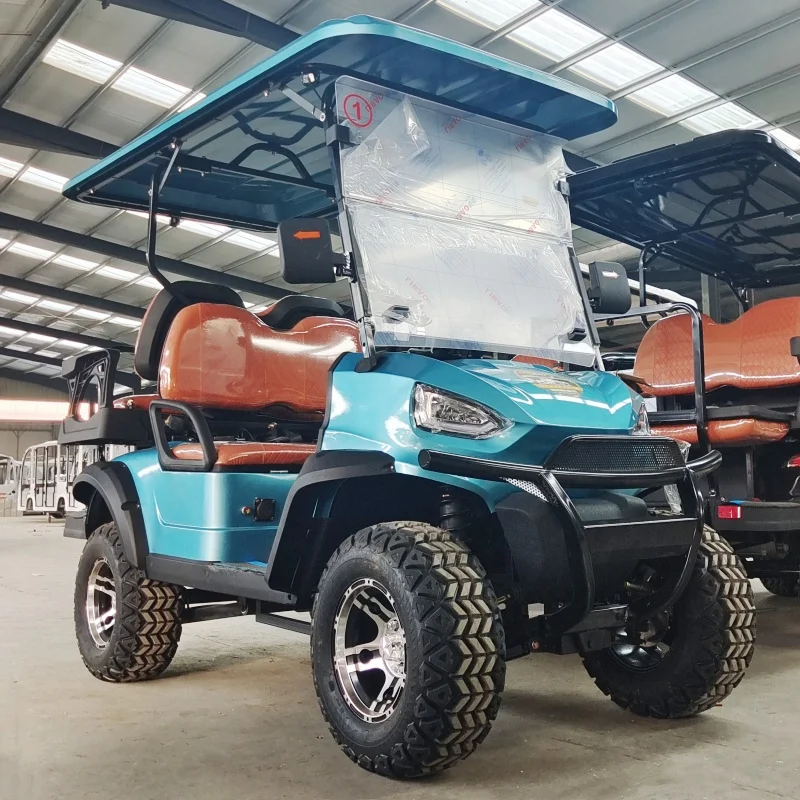 

China Manufacturers Sale Street Legal Electric 4+2 Seater Golf Car Sightseeing Golf Buggy Adults Golf Cart