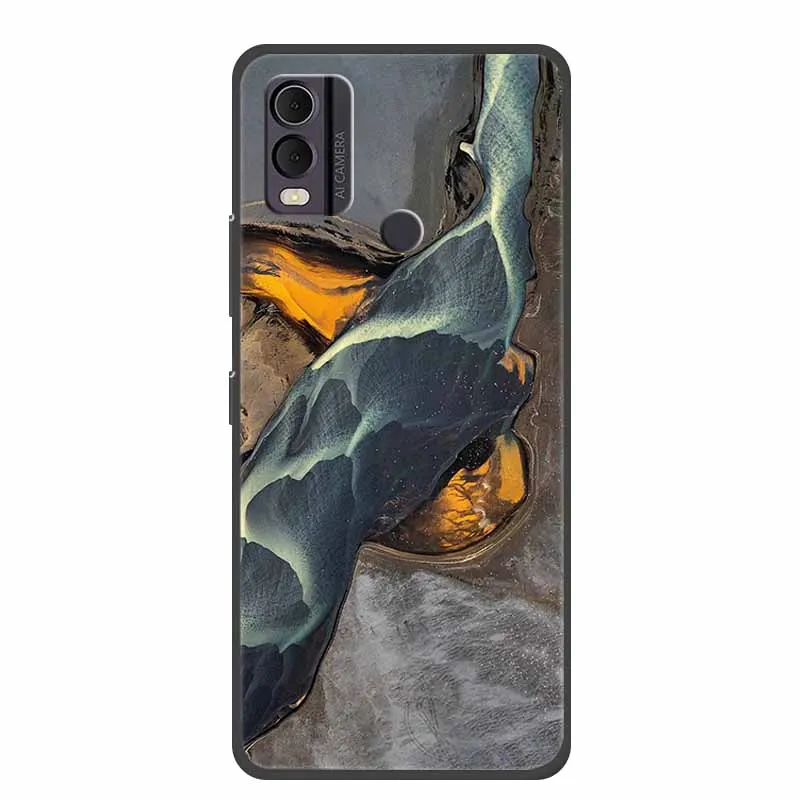 Stylish Marble Silicone Phone Case - Soft TPU Cover with Cool Design