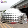 Hot Sale Inflatable Nighclub Onion Dome Tent Inflatable Silvery Tent Inflatable Outer Silver And Inner White Tent For Party 1