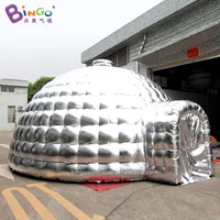 Hot Sale Inflatable Nighclub Onion Dome Tent Inflatable Silvery Tent Inflatable Outer Silver And Inner White Tent For Party 1