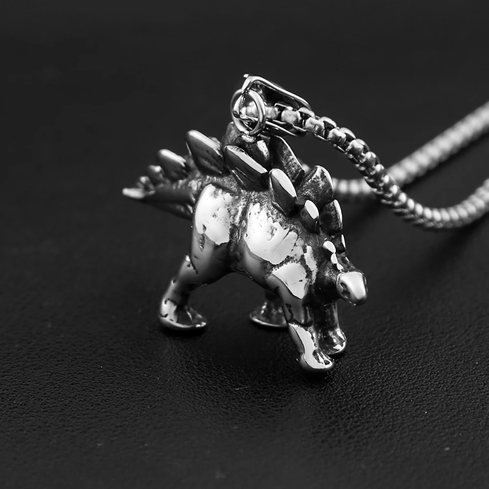 Dino Charm stainless steel necklace