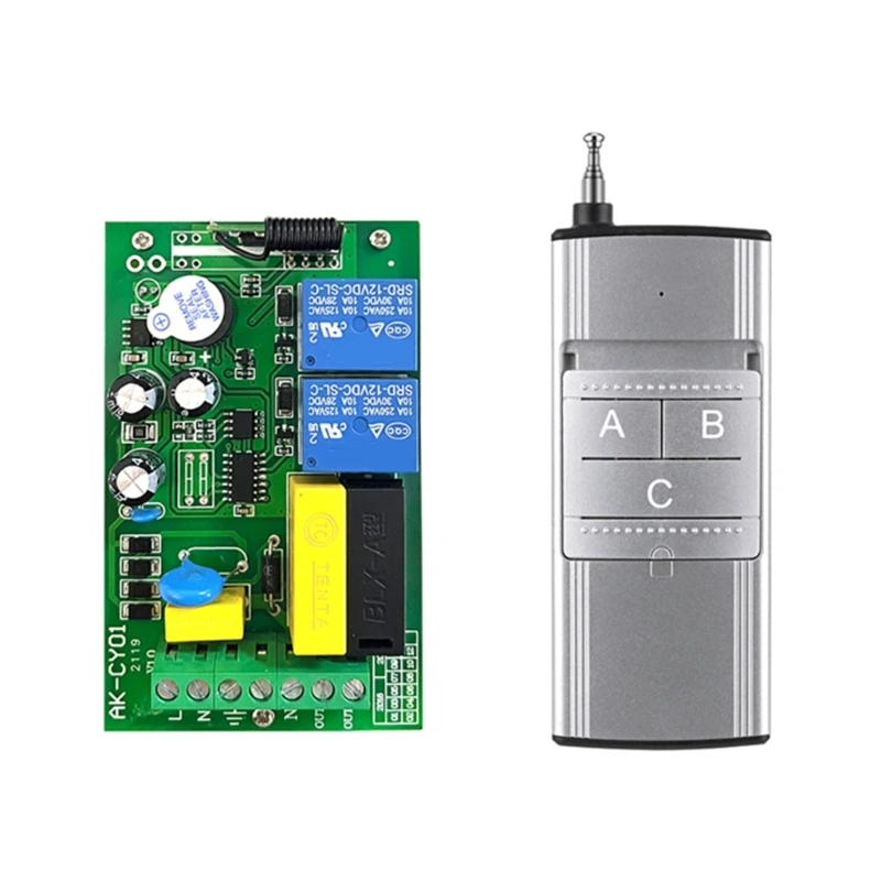 

3CH 315/433MHz Electric Curtain Motor Wireless Remote Control Switchs RF Remote