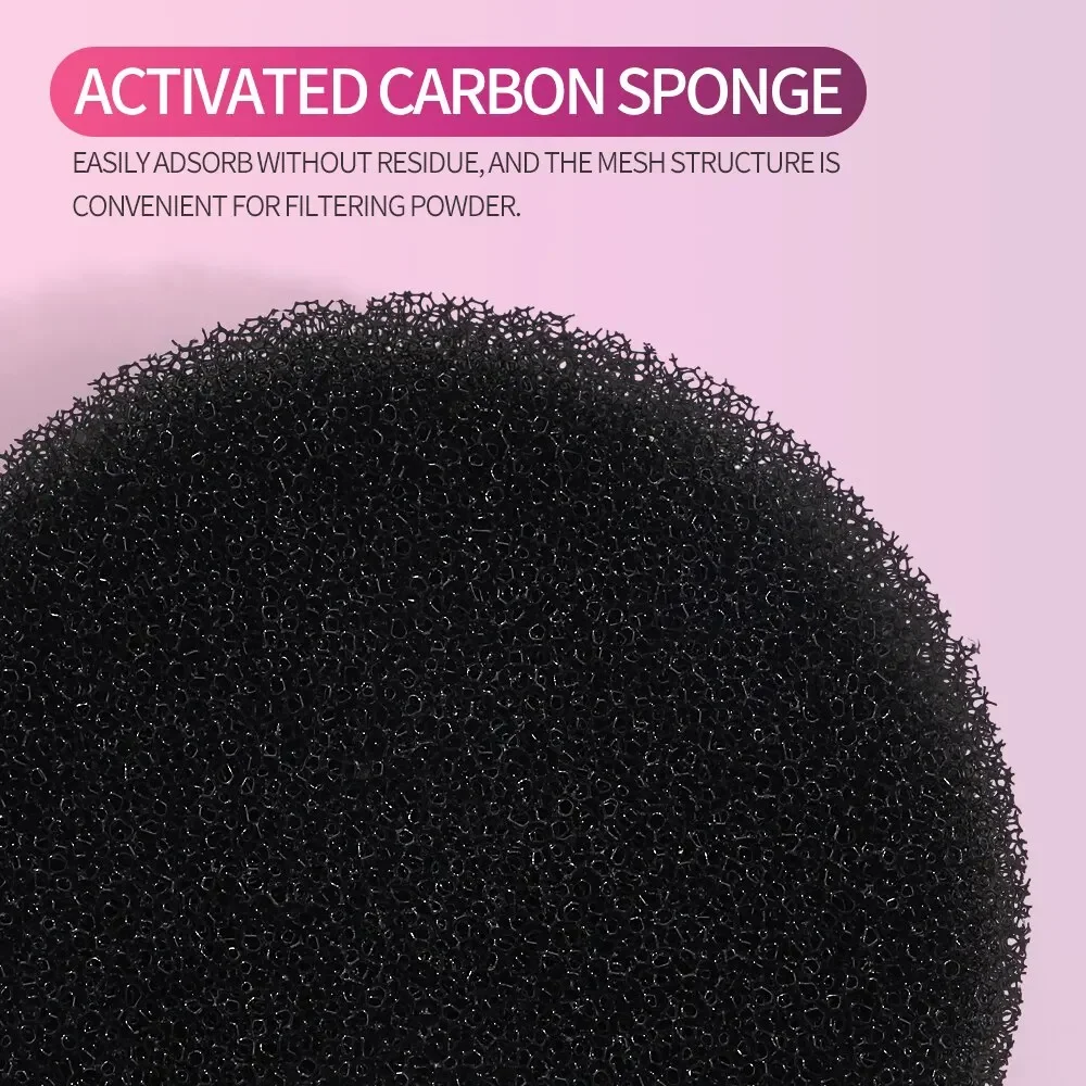 Makeup Brush Cleaner Sponge with Portable Case for Drying & Eyeshadow Color Removal