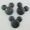 H099 Fashion Plastic Buttons Black Mickey Shape Cartoon Button 50Pcs Sewing Supplies 4