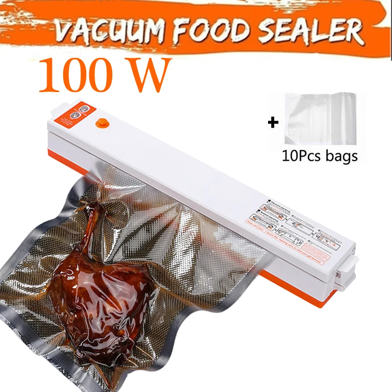 

New Electric Vacuum Sealer Packaging Machine For Home Kitchen Including 15pcs Food Saver Bags Commercial Vacuum Food Sealing